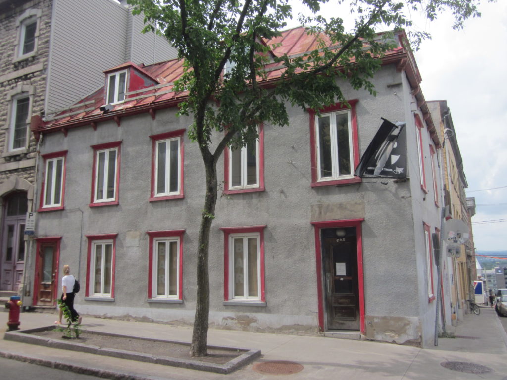 Bender house Quebec City (corner of Saint-Geneviève and d'Aiguillon)