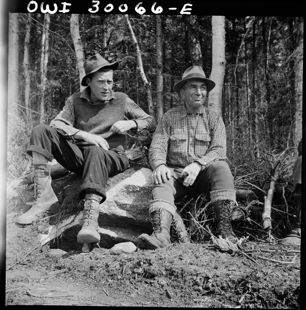Franco-Americans French Canadian Loggers Lumberjacks Woodsmen Maine