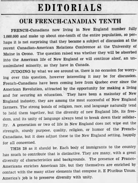 French Canadians Middlebury Vermont Immigration Franco-Americans