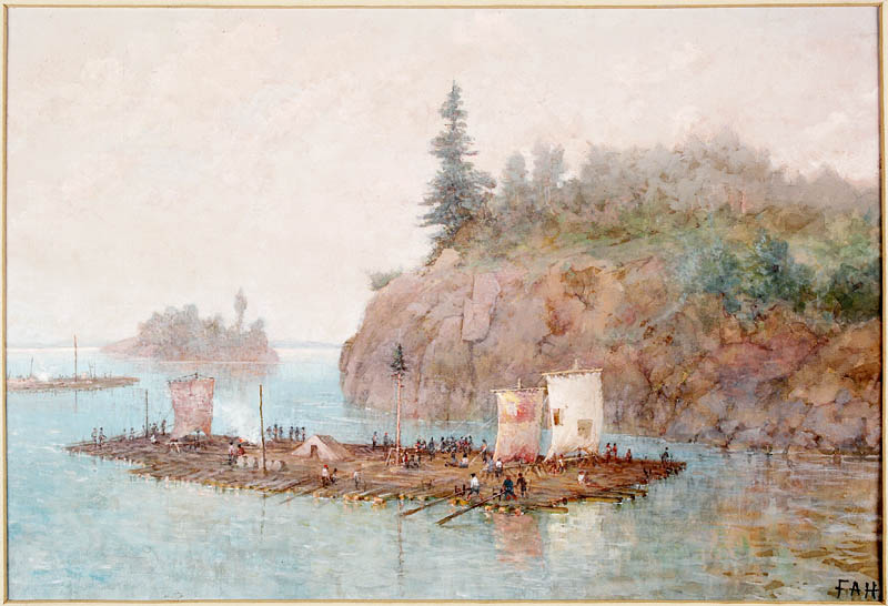 Lumber log raft Lake Champlain embargo 1807 1809