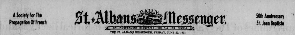 St. Albans Messenger History Vermont