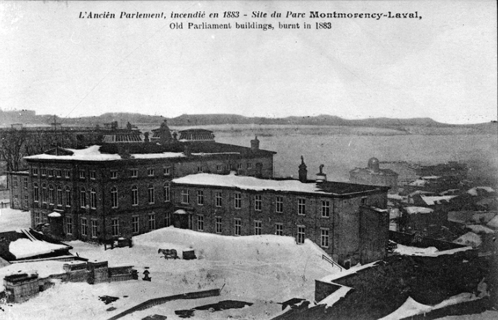 Parlement côte de la Montagne Quebec City fire 1883 emigration debates