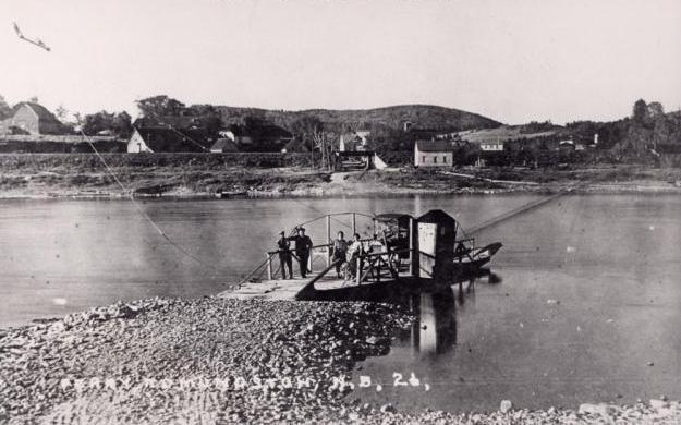 Madawaska Edmundston ferry 1919 Maine New Brunswick St. John Valley borderland