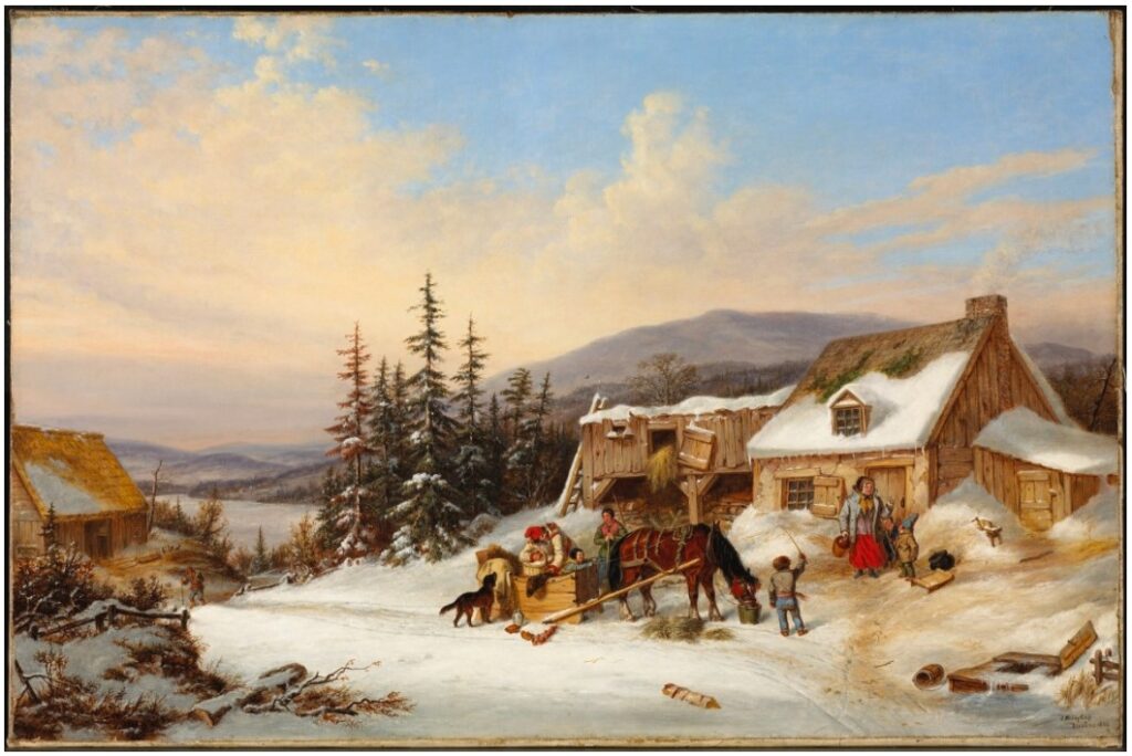 Cornelius Krieghoff Habitant Farm 1856 French-Canadian agriculture 1860