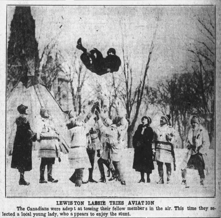 Lewiston Maine snowshoes 1925