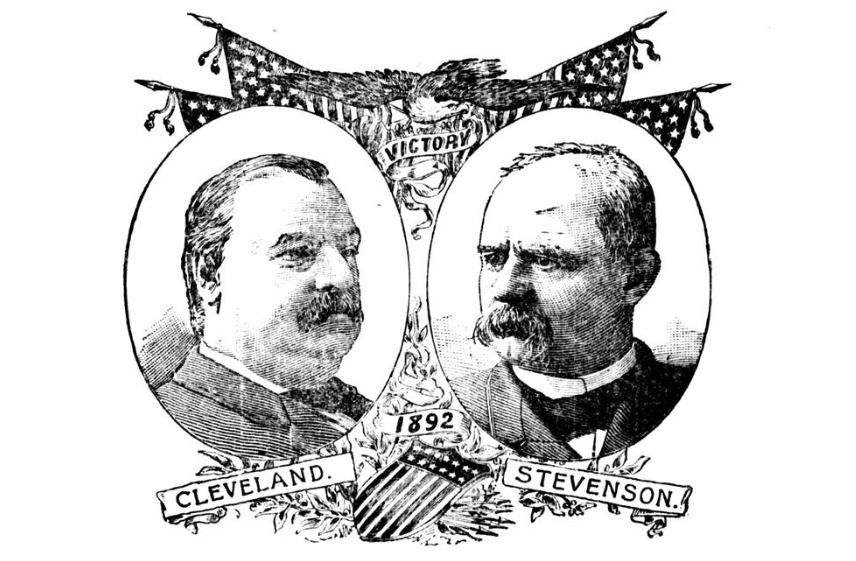 Grover Cleveland Adlai Stevenson 1888 1892 presidential election tariffs