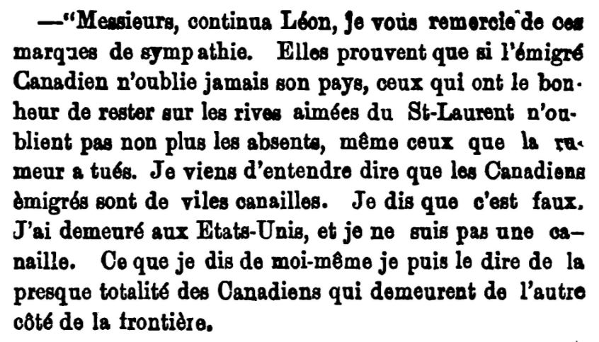 Léon Duroc Quebec emigration Franco-Americans