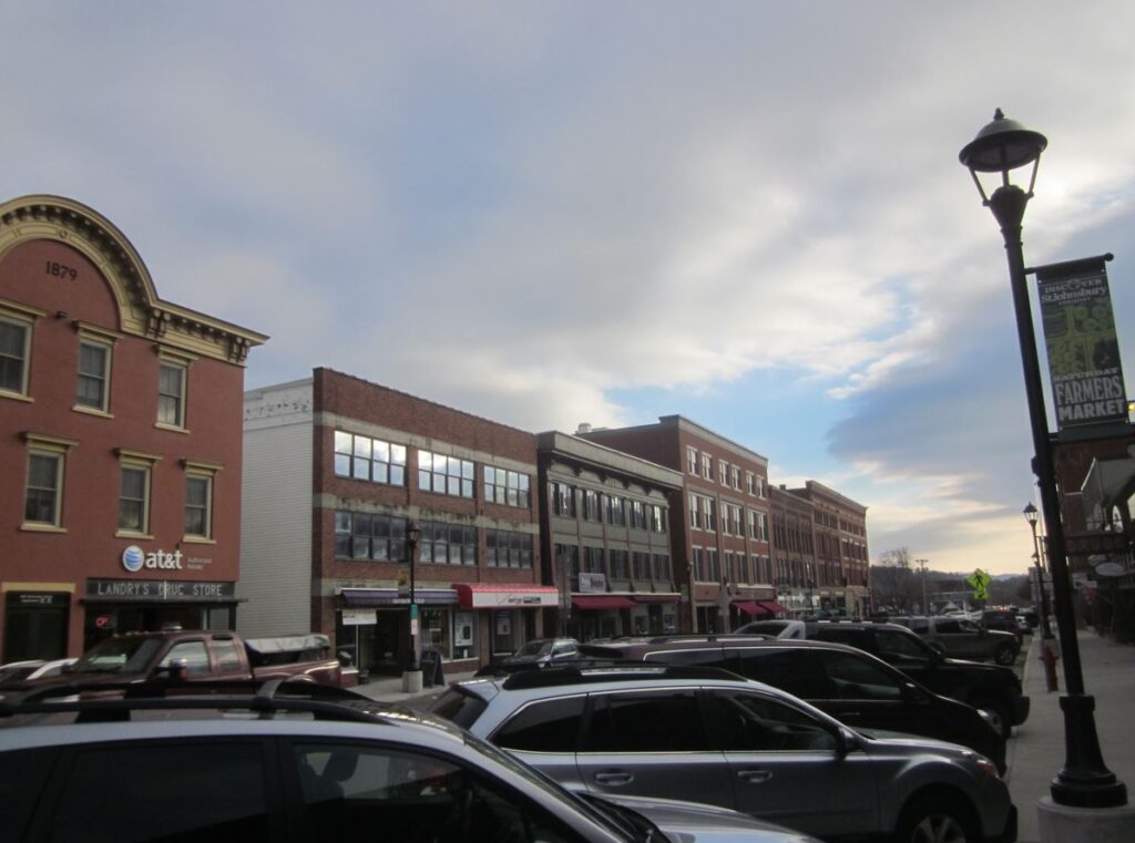 St. Johnsbury Vermont Railroad Street Landry store