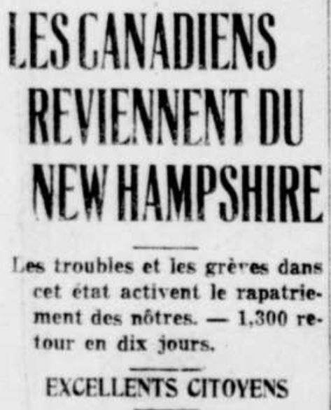 Quebec immigration repatriation New Hampshire
