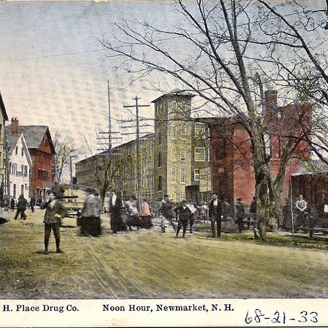 Newmarket N.H. postcard cotton mills